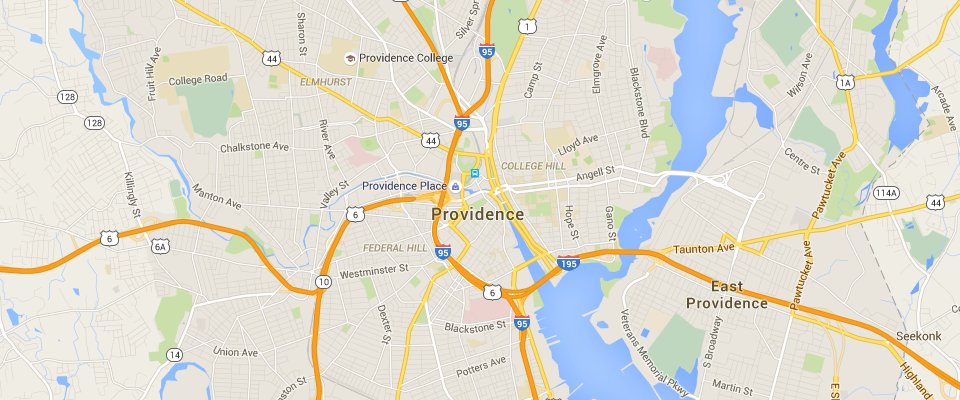 Providence Disposal Dumpster Rental Service Area Map